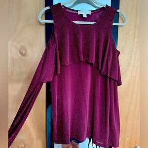 Michael Kors Burgundy top
